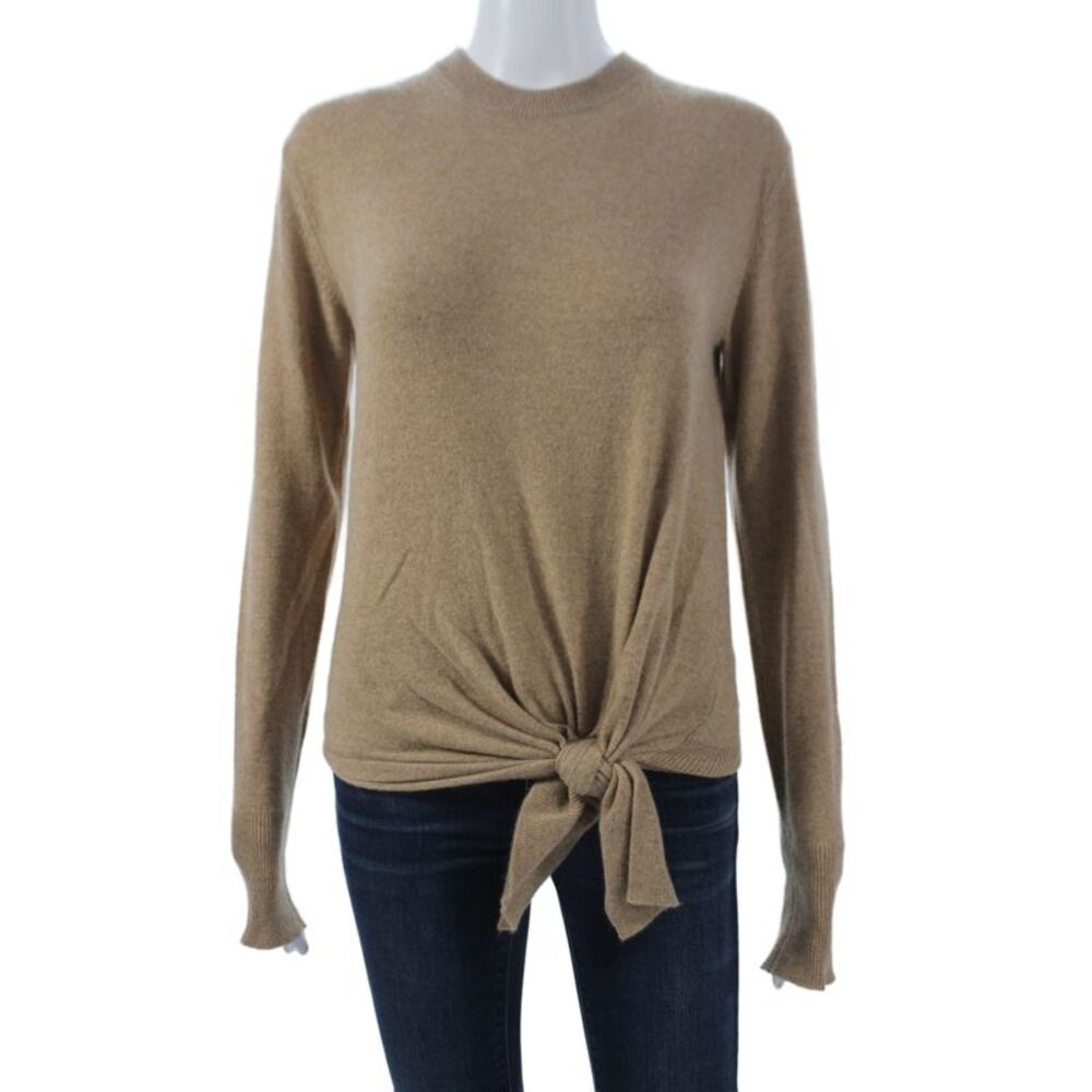 Altuzarra Unisex Tan 100% Cashmere Pullover Sweater Round Neck Size XS